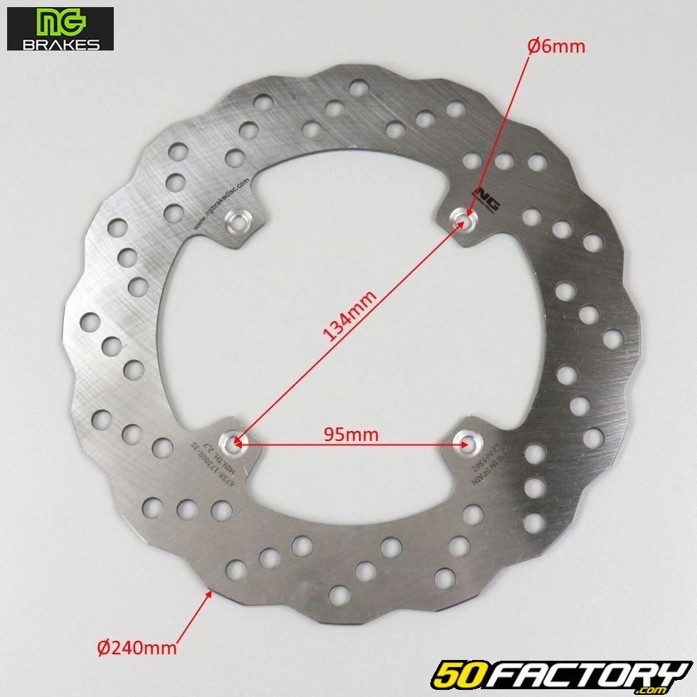 Disque De Frein Avant Honda Xlr Cre Crm Ng Brake Disc Pi Ce Moto