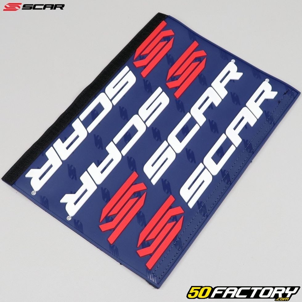 Mousse de guidon avec barre Scar bleue foncée pour moto moto cross