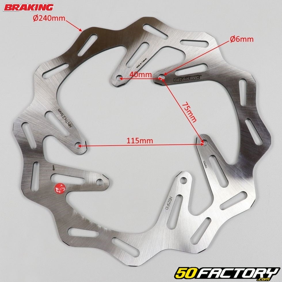 Disque De Frein Avant Hm Cre Honda Cre Crf Mm Wave Braking