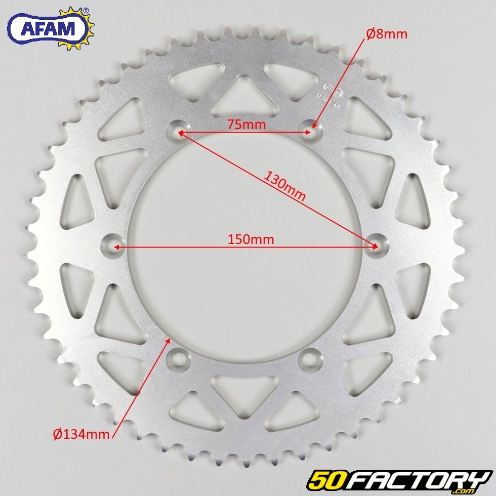 Couronne Dents Alu Kawasaki Kx Suzuki Rm Z Afam Pi Ce