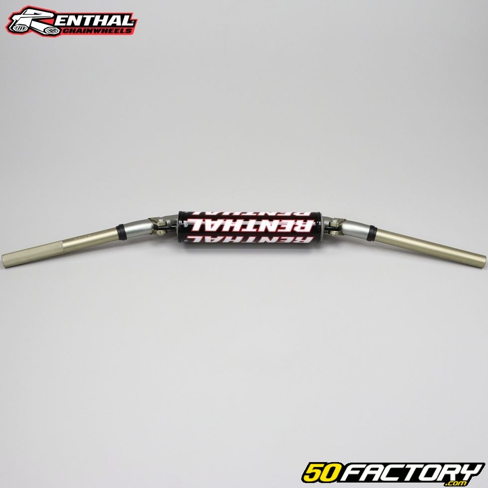 Guidon Ø28mm Renthal Twinwall 996 Villopoto Stewart titane avec mousse