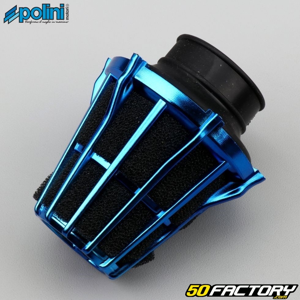 Filtre Air Mm Polini Droit Bleu Pi Ce Moto Scooter Quad