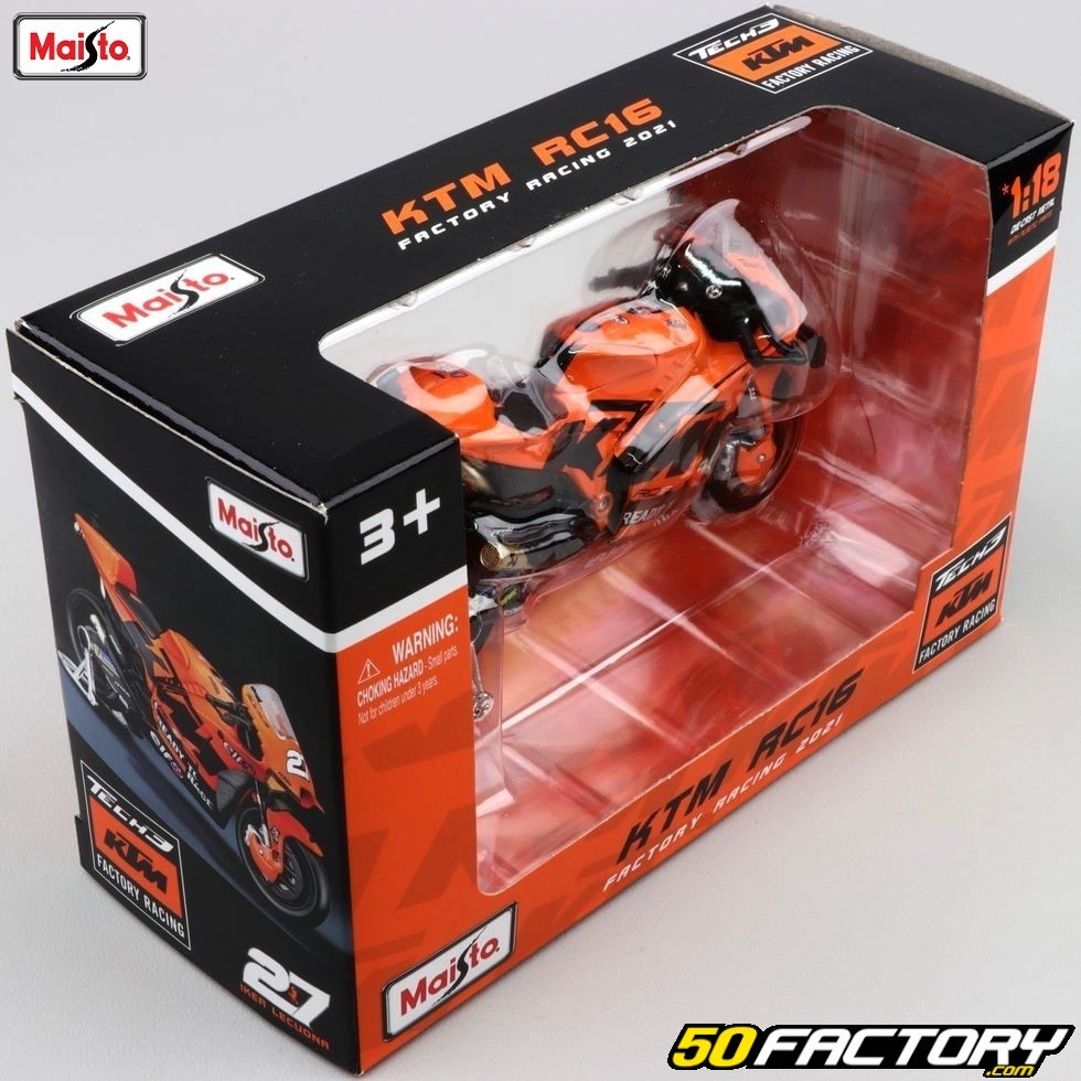 Moto Miniature E Ktm Rc Factory Racing Petrucci Maisto