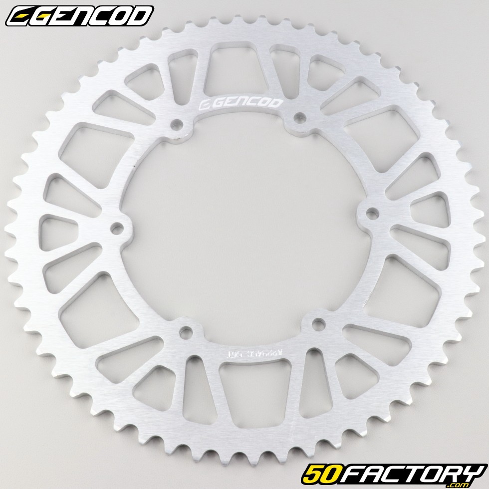 Couronne Dents Alu Derbi Aprilia Gilera Peugeot Gencod