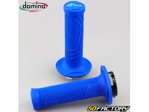 Poign Es Domino D D Lock Mx Grip Bleues Pi Ce Moto Cross Enduro