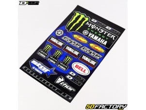 Stickers Monster Yamaha Star Racing Mx X Cm Planche D Cor