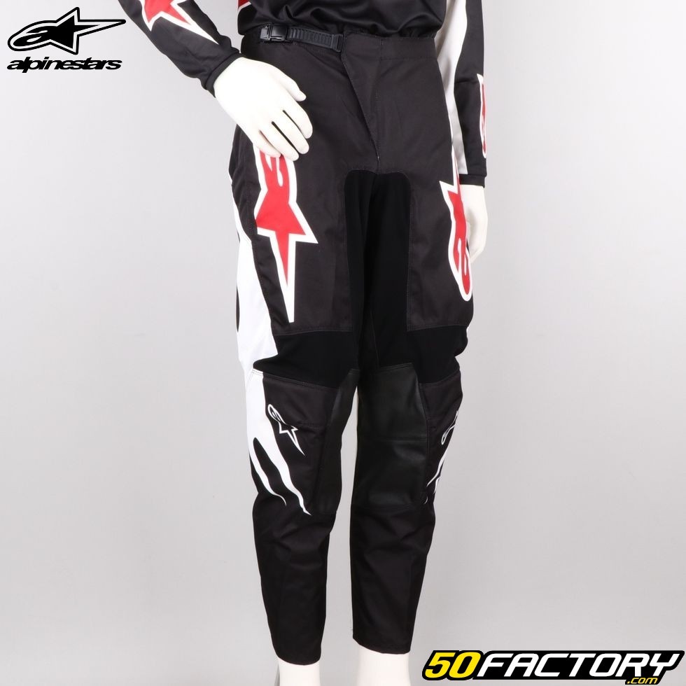 Pantalon Alpinestars Fluid Lucent noir et blanc Équipement pilote