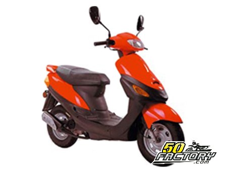  Qiilu CNC Aluminium Avant Fourche Roue Cadre Curseurs Moto  Chute Protection Scooter Moped(orange)