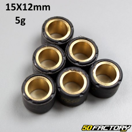 Rodillos de variador XNUMXg XNUMXxXNUMX mm Aprilia , Benelli, Cpi, Mbk /Yamaha ...