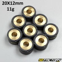 Rolos inversores 11g 20x12 mm (lote de 8) Yamaha Xmax,  Majesty 125 ...