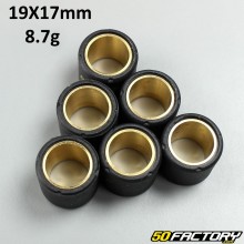 Rodillos de variador XNUMXg XNUMXxXNUMX mm Aprilia, Derbi, Gilera , Italjet, Malaguti, Peugeot, Piaggio et Vespa