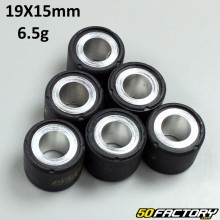 Rolos de variador 6,5g 19x15 mm Piaggio Zip, Gilera Stalker ...