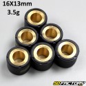 Inverter rollers 3,5g 16x13 mm Baotian, Honda, Kymco,  Peugeot, Pgo, Piaggio  et  Sym.