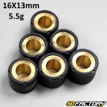 Inverter rollers 5,5g 16x13 mm Baotian, Honda, Kymco,  Peugeot, Pgo, Piaggio  et  Sym.