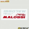 Stickers Malossi  XNUMXxXNUMXmm white and red