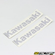 Pegatinas Kawasaki negras 230mm (x2)