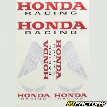 Pegatinas Honda Racing rojo y gris (tablero)