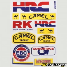 Honda HRC Stickers, Camel ... (sheet)