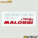 Aufkleber Malossi 705x250mm weiß und rot