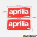 Pegatinas Aprilia  relieve rojo