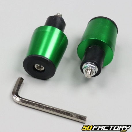 Handlebar ends RX4 alu green