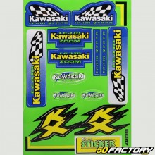 Stickers Kawasaki KX Vintage (planche)
