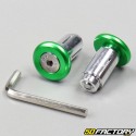 Handlebar ends RXXNUMX alu green