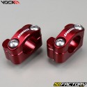 Pontes de guiador 22mm para 28mm Voca vermelho