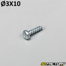 3x10 mm screws for lights, indicators... (per unit)