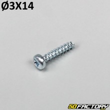 3x14 mm screws for lights, indicators... (per unit)
