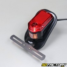 Red tail light vintage street black