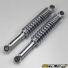 Adaptable rear shock absorbers chrome 320mm Peugeot 103, MBK 51