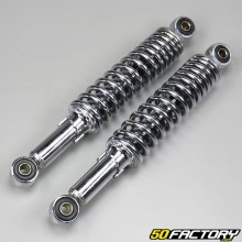 Adaptable rear shock absorbers chrome 280mm Peugeot 103, MBK 51