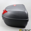 Top case  Motocicleta XNUMXL preto e scooter universal (refletor vermelho)