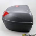 Top case 51L black motorcycle and universal scooter (red reflector)