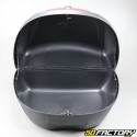 Top case 51L black motorcycle and universal scooter (red reflector)