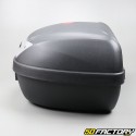 Top case  XNUMXL moto negra y scooter universal (reflector blanco)