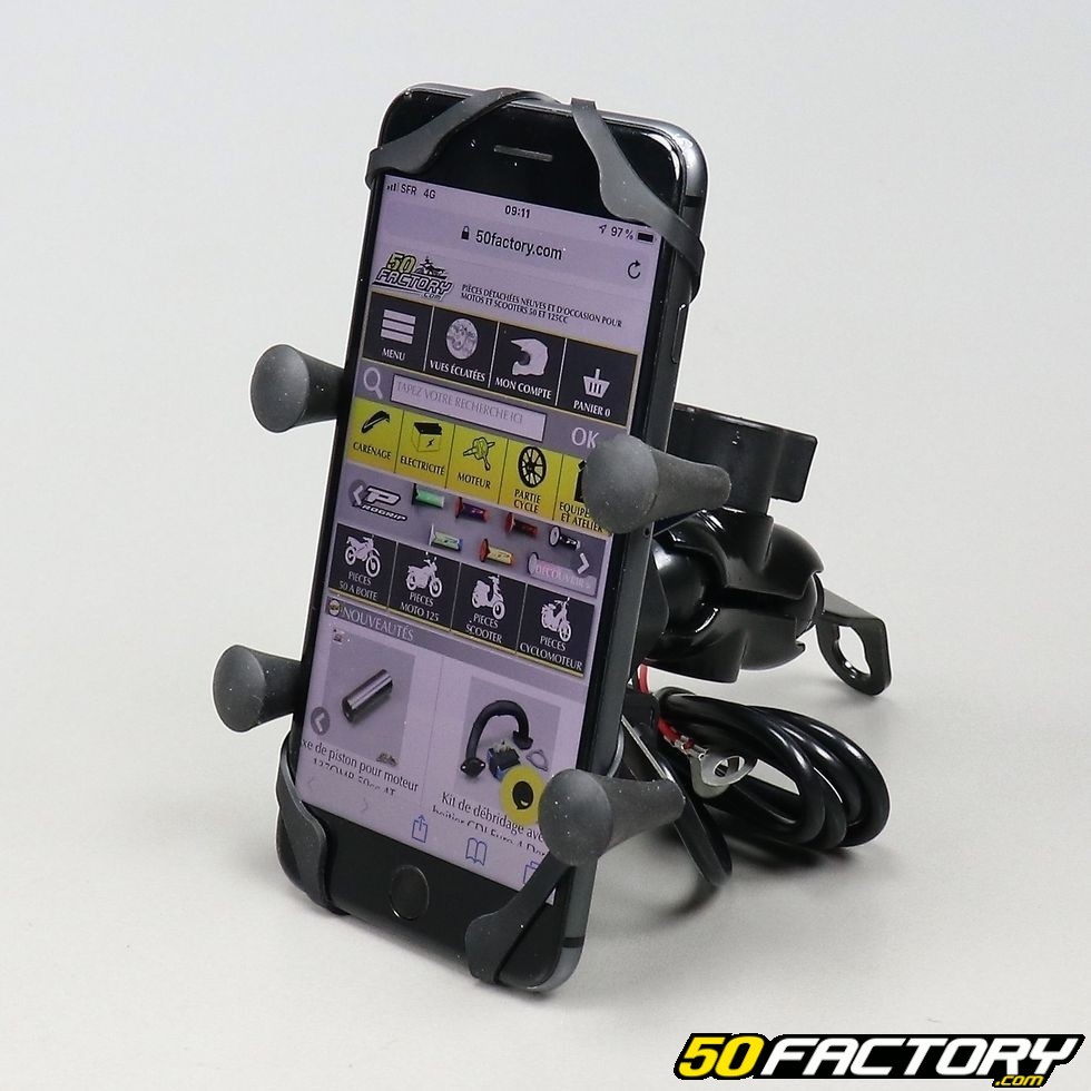 Adapteur du support smartphone »MULTICLAMP« pour le support de GPS original