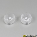 Cabochons intermitentes transparentes MBK Nitro, Yamaha Aerox  (XNUMX para XNUMX)