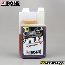 Engine oil 2T  Ipone Samurai Strawberry 100% Synthesis 1L
