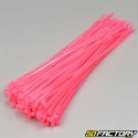 Colares de plástico rosa neon XNUMX mm (XNUMX peças)