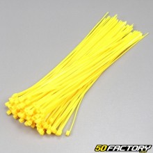 Collares de plástico amarillo fluorescente XNUMXmm (piezas XNUMX)