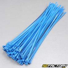 Colares de plástico (rilsan) 3.6x250 mm azul (100 peças)