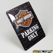 Dekorative Plakette Harley Davidson Parking 15x20 cm