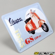 Emaillierte Platte Vespa Classic 15x20 cm