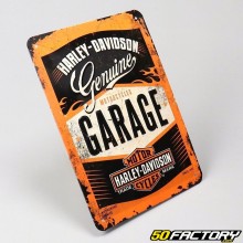 Placa esmaltada garagem Harley Davidson XNUMXxXNUMXcm