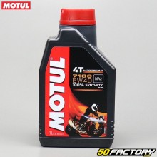 Engine oil 4T 5W40 Motul 7100 100% Synthesis 1L