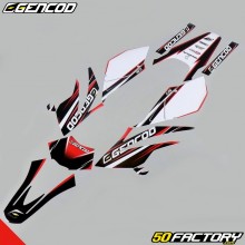 Kit déco Gencod Beta RR 50, Motard, Track (2004 à 2010) rouge