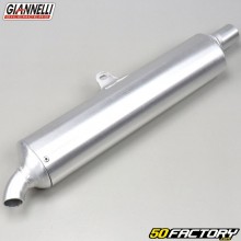 Silenziatore universale ovale Giannelli alluminio (lunghezza 360 mm Ø28mm)