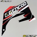 Kit decorativo Gencod Derbi Senda, Gilera SMT, RCR  (de XNUMX) rojo